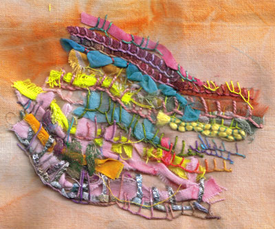 texture with yarns