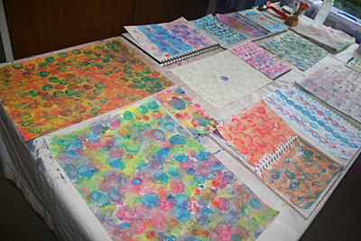 printed, painted papers