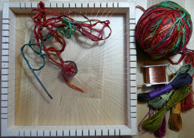 beginning to weave