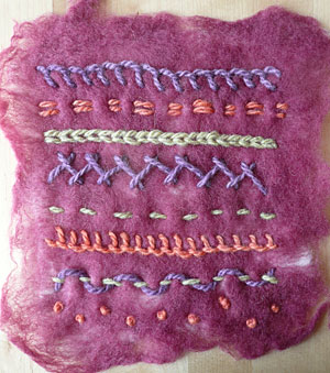 embroidered prefelt