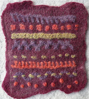 embroidered felt