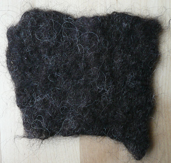 hebridean fleece felt sample hebridean fleece felt sample