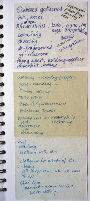 sketchbook scraps art thoughts